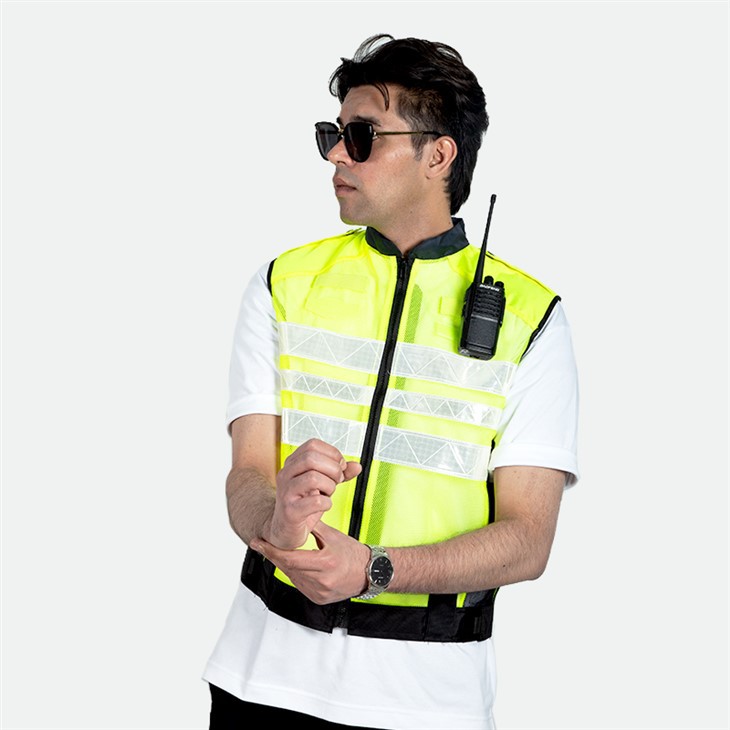 Hi Vis Fest Diogelwch Marchogaeth Rhwyll