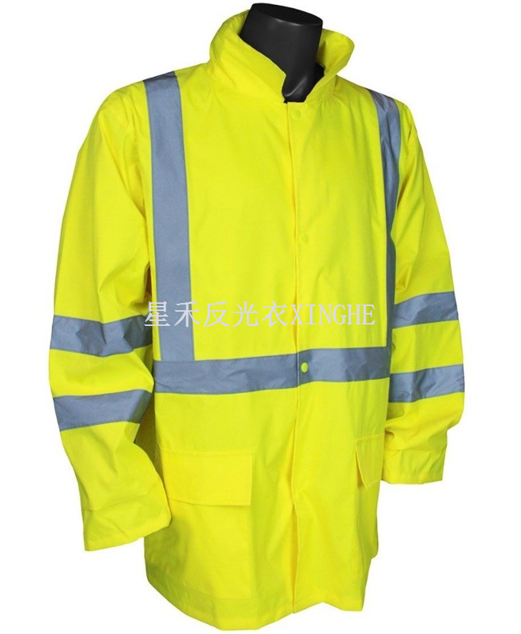 Hi Viz Siaced Glaw Pwysau Ysgafn