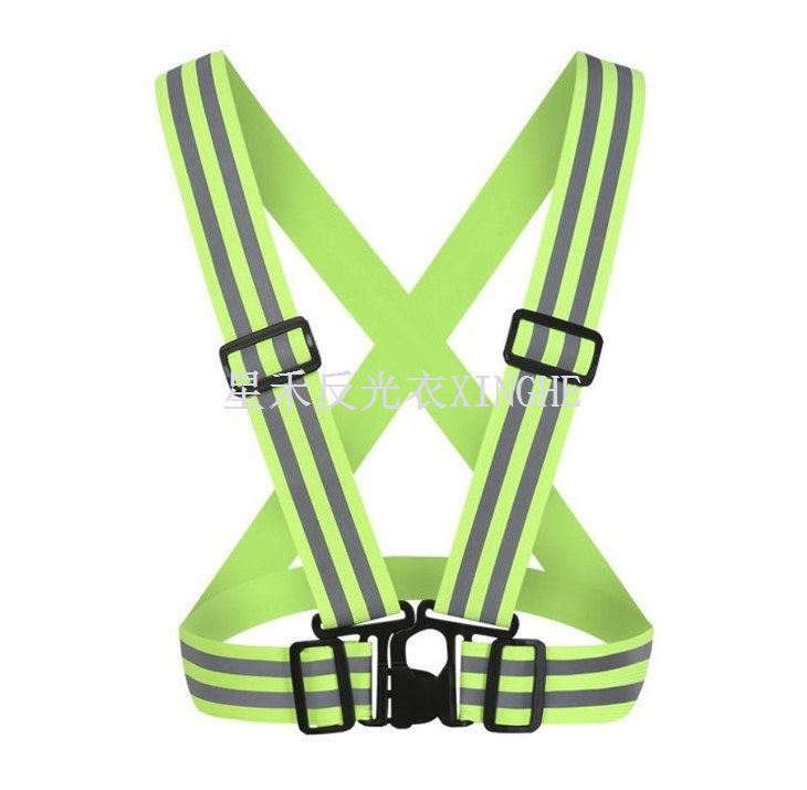 Belt strap elastig adlewyrchol wedi'i addasu ar gyfer marchogaeth rhedeg nos