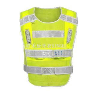 Vest Myfyriol Diogelwch LED Gwell Gwelededd